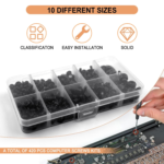 420PCS Computer Screw Kit, Motherboard Standoffs Assorted Screws for PC Case, HDD, SSD, Laptop, Fan, CD-ROM - for DIY PC Build Repair - Image 5