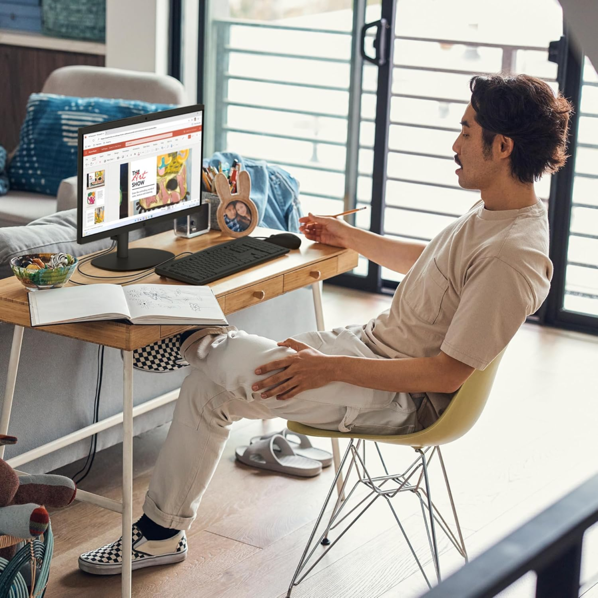 22 Inch All-In-One Desktop PC, FHD Display, Intel N200, 8 GB RAM, 512 GB SSD, Intel UHD Graphics, Windows 11 Home, 22-Dg0040 (2024) - Image 9