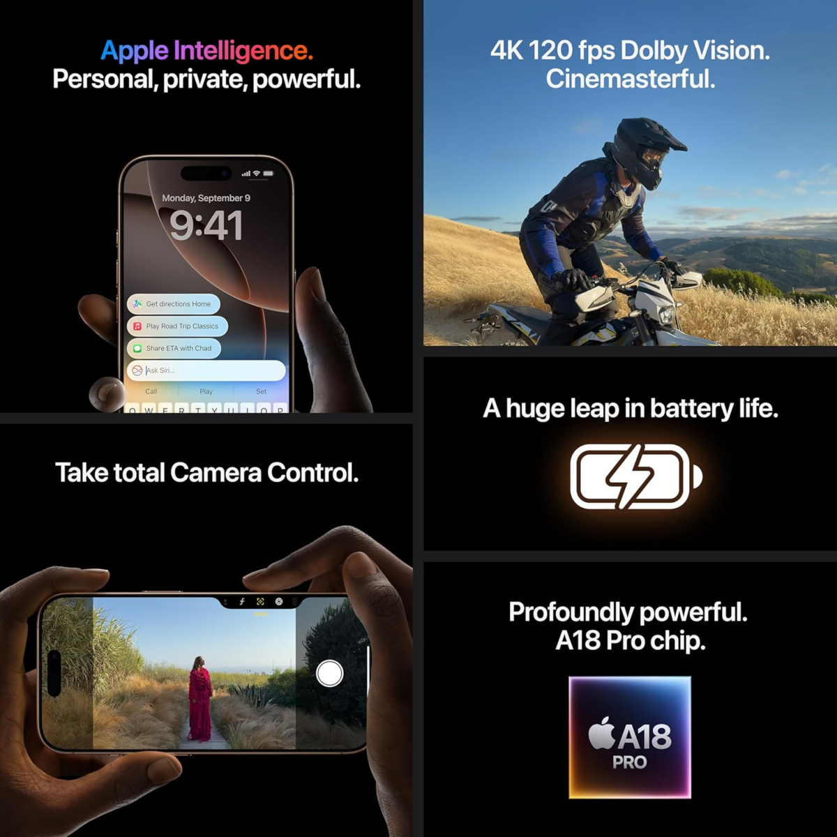 | Apple Iphone 16 Pro (128 GB) - Black Titanium [Locked]. Requires Unlimited Plan. Apple Intelligence. - Image 7