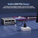 Mini PC Eqi12, Intel Core 1220P(Max 4.4Ghz 10C/12T), 24GB LPDDR5 5200Mhz 500GB Pcle4.0 SSD Mini Computers,Dual Lan/Wifi6/Bt5.2,Dual 4K Display,Built-In Power Supply Office Mini PC - Image 7