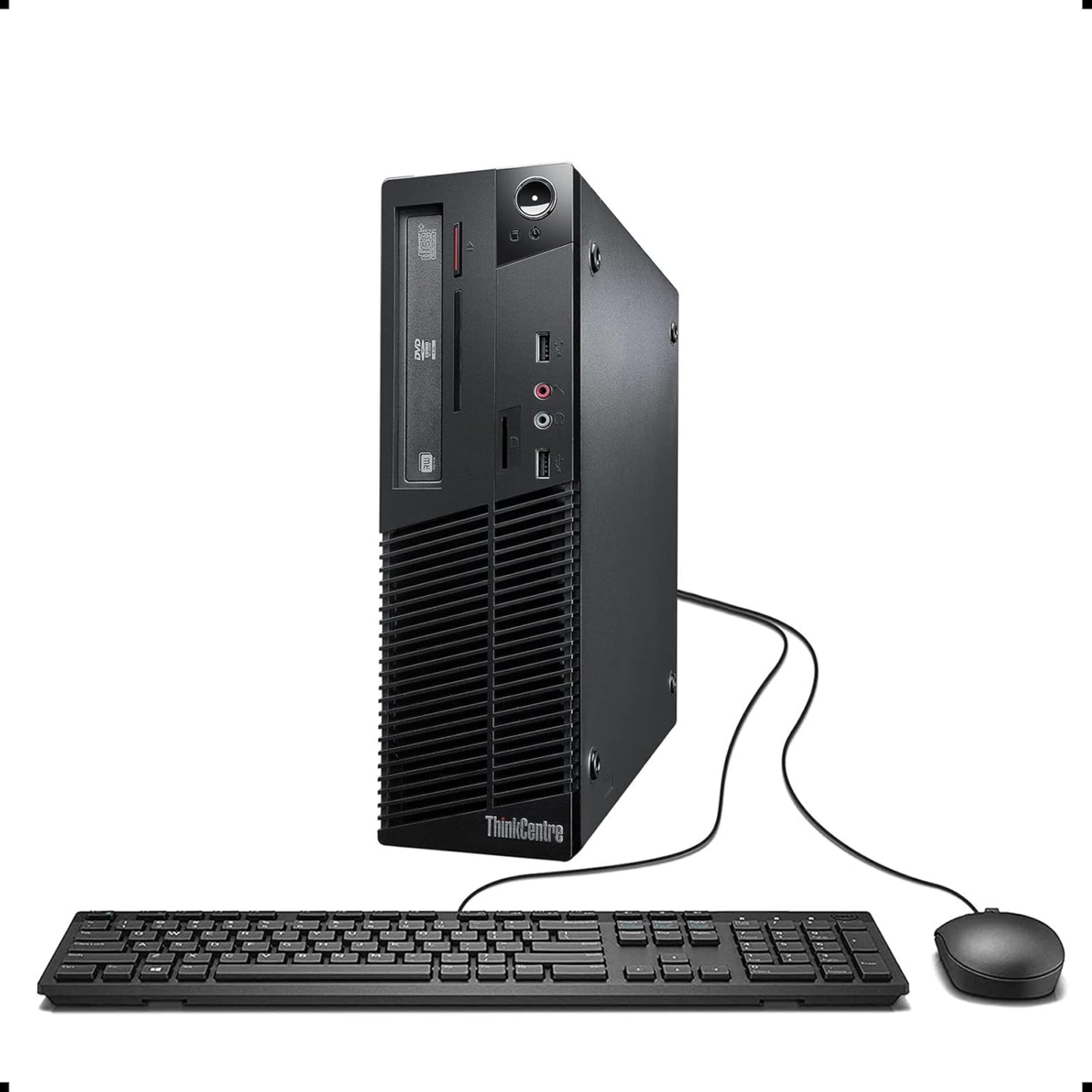 Lenovo Thinkcentre M73 SFF Small Form Factor Business Desktop Computer, Intel Dual-Core I3-4130 3.4Ghz, 8GB RAM, 500GB HDD, USB 3.0, Wifi, DVD, Windows 10 Professional (Renewed) - Image 1