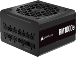 Rm1000E (2023) Fully Modular Low-Noise Power Supply - ATX 3.0 & Pcie 5.0 Compliant - 105°C-Rated Capacitors - 80 plus Gold Efficiency - Modern Standby Support - Black