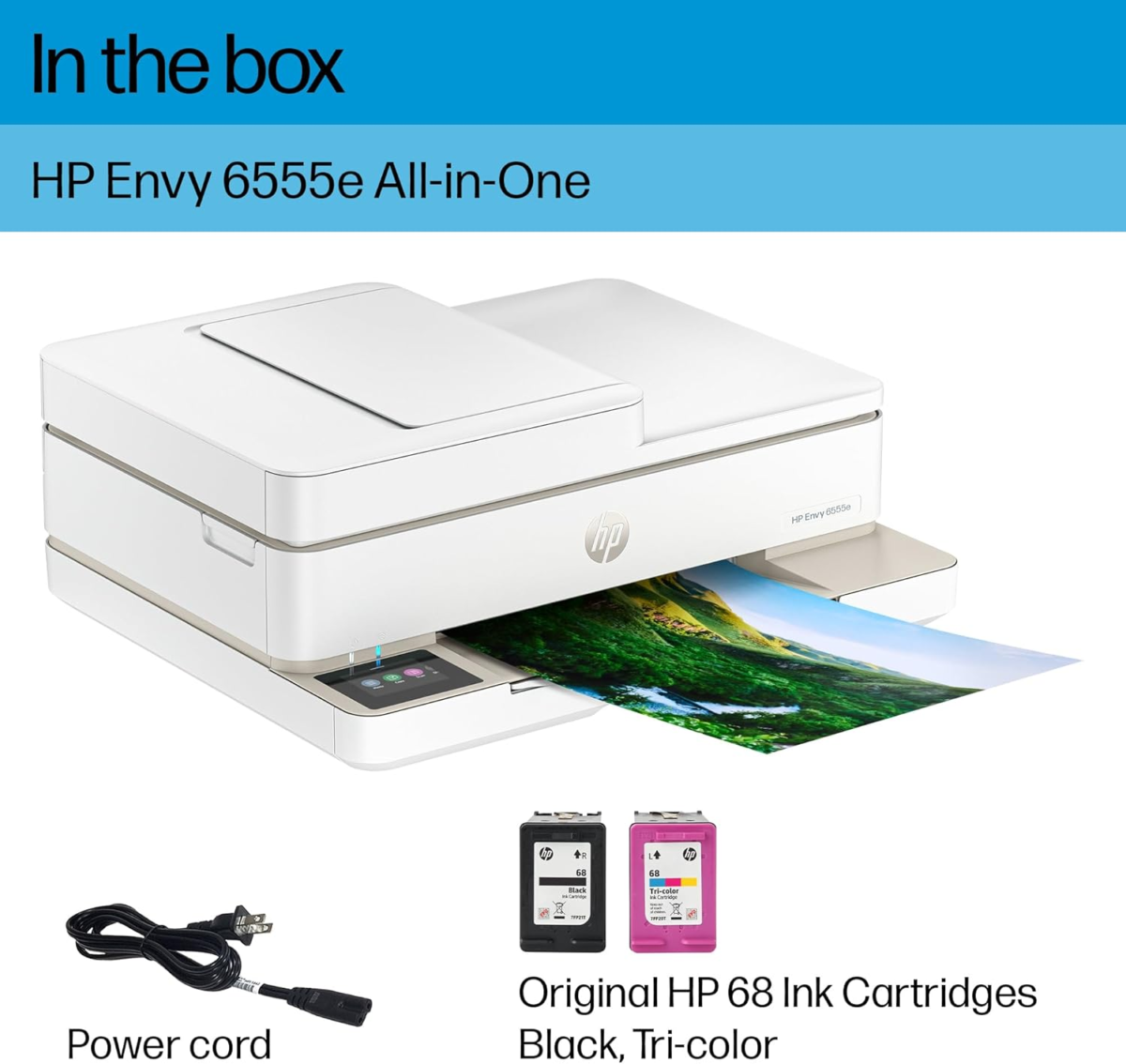 Envy 6555E Wireless All-In-One Color Inkjet Printer, Print, Scan, Copy, Duplex Printing Best-For-Home, 3 Months of Ink Included (714N5A) - Image 6