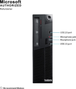 Lenovo Thinkcentre M73 SFF Small Form Factor Business Desktop Computer, Intel Dual-Core I3-4130 3.4Ghz, 8GB RAM, 500GB HDD, USB 3.0, Wifi, DVD, Windows 10 Professional (Renewed) - Image 3
