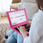10.1" Inch Kids Netbook Laptop, Powered by Android 12 Operating System, 2Gb Ram, 64Gb Storage,2* USB, Camera, Wifi + Free Accessories Included. - Pink - Image 2