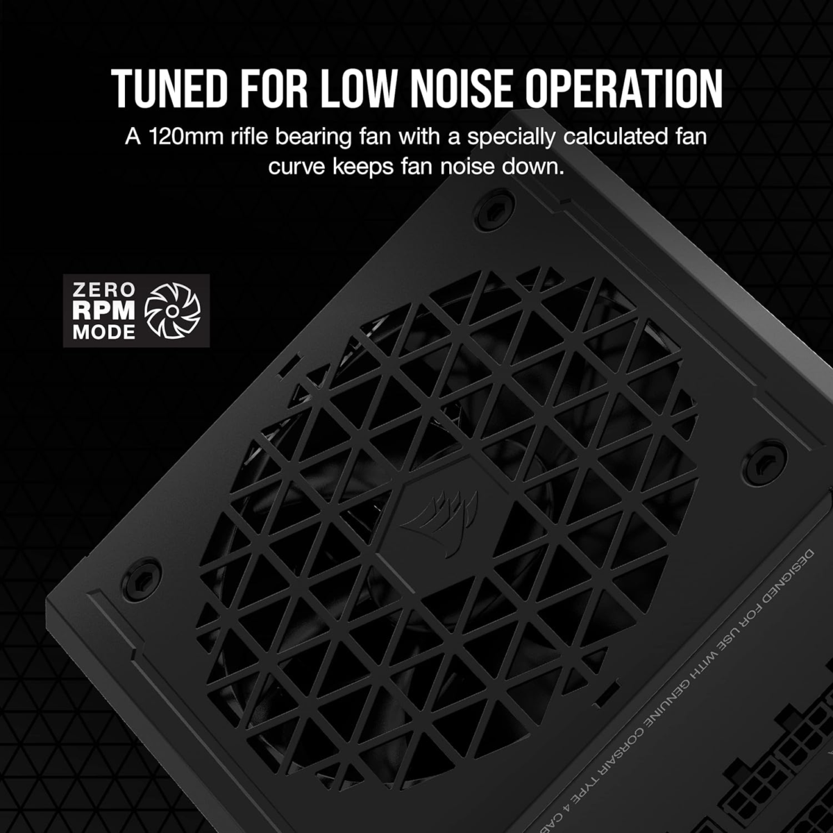Rm1000E (2023) Fully Modular Low-Noise Power Supply - ATX 3.0 & Pcie 5.0 Compliant - 105°C-Rated Capacitors - 80 plus Gold Efficiency - Modern Standby Support - Black - Image 4