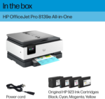 Officejet Pro 8139E Wireless All-In-One Color Inkjet Printer, Print, Scan, Copy, Fax, ADF, Duplex Printing Best-For-Home Office, 1 Year of Instant Ink Included - Image 8