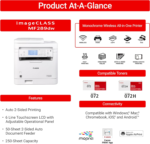 Imageclass Mf289Dw - Wireless Monochrome Laser Printer, All-In-One Print, Copy, Scan, Fax with Auto Document Feeder, 1 Year Limited Warranty, White - Image 3
