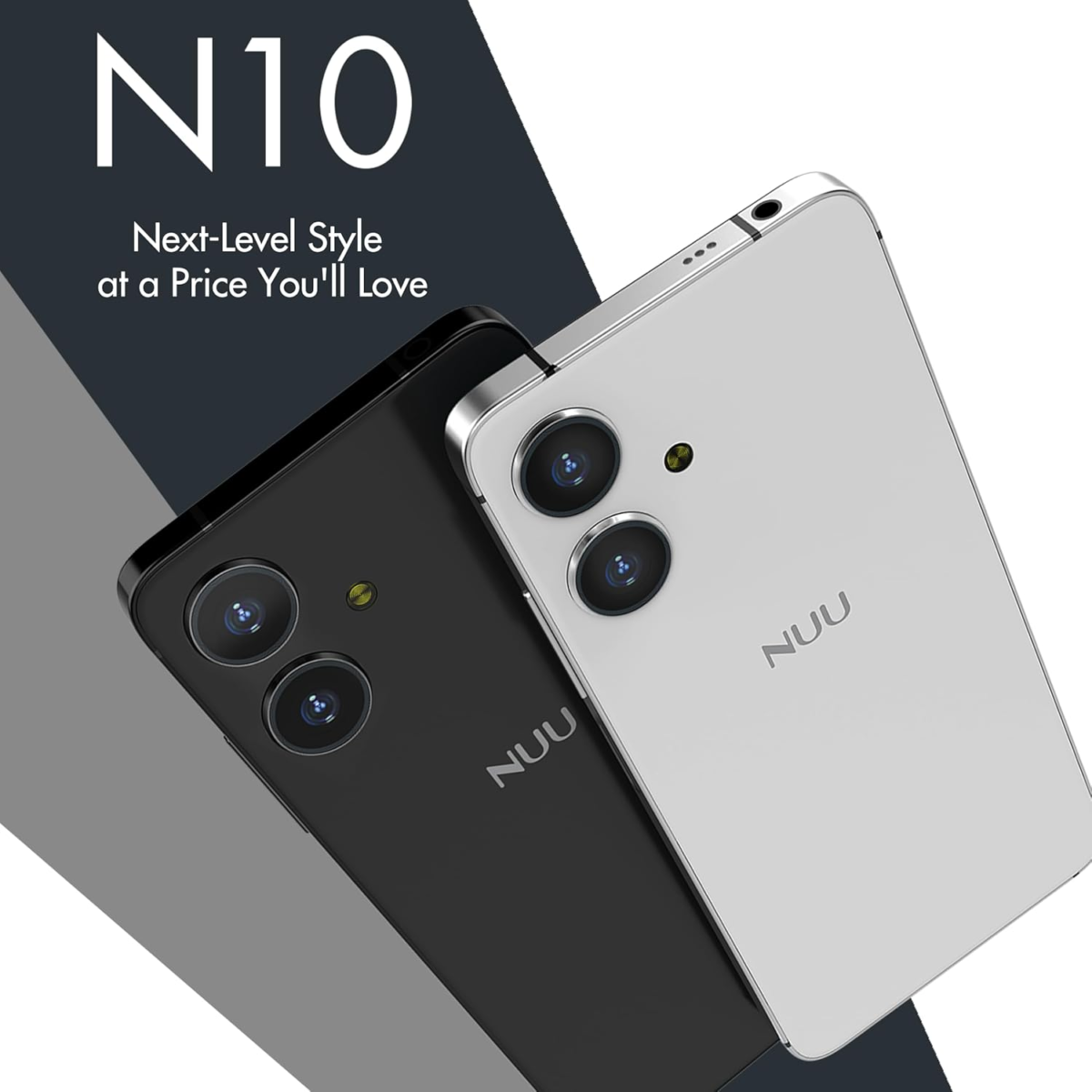 N10 Basic Cell Phone for T-Mobile, Mint, Metro, Qlink, Tello and More 4GB/128GB, Perfect for Teenagers, Dual SIM 4G, Octa-Core 6.6" 90Hz HD+, Unlocked Phones Android Phone 14, White, US Warranty - Image 6