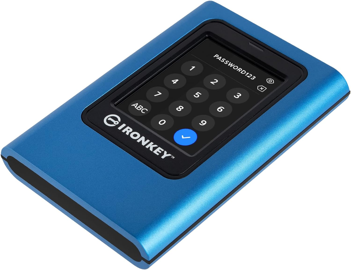 Ironkey Vault Privacy 80 960GB External SSD | FIPS 197 | XTS-AES 256GB Encrypted | Touch Screen PIN | Secure Data Protection | IKVP80ES/960G - Image 2