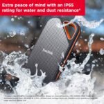 4TB Extreme PRO Portable SSD - up to 2000Mb/S - USB-C, USB 3.2 Gen 2X2, IP65 Water and Dust Resistance, Updated Firmware - External Solid State Drive - SDSSDE81-4T00-G25 - Image 7