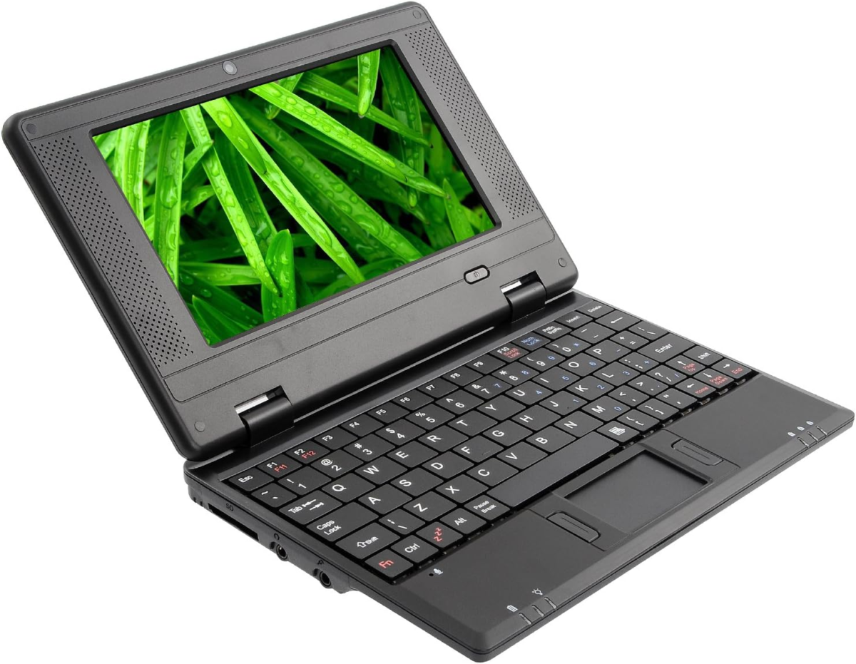 7 Inch Portable Mini Computer Laptop PC Netbook for Kids Android 12 Quad Core 32GB Wifi Built in Camera Netflix Youtube Flash Player (Black) - Image 6