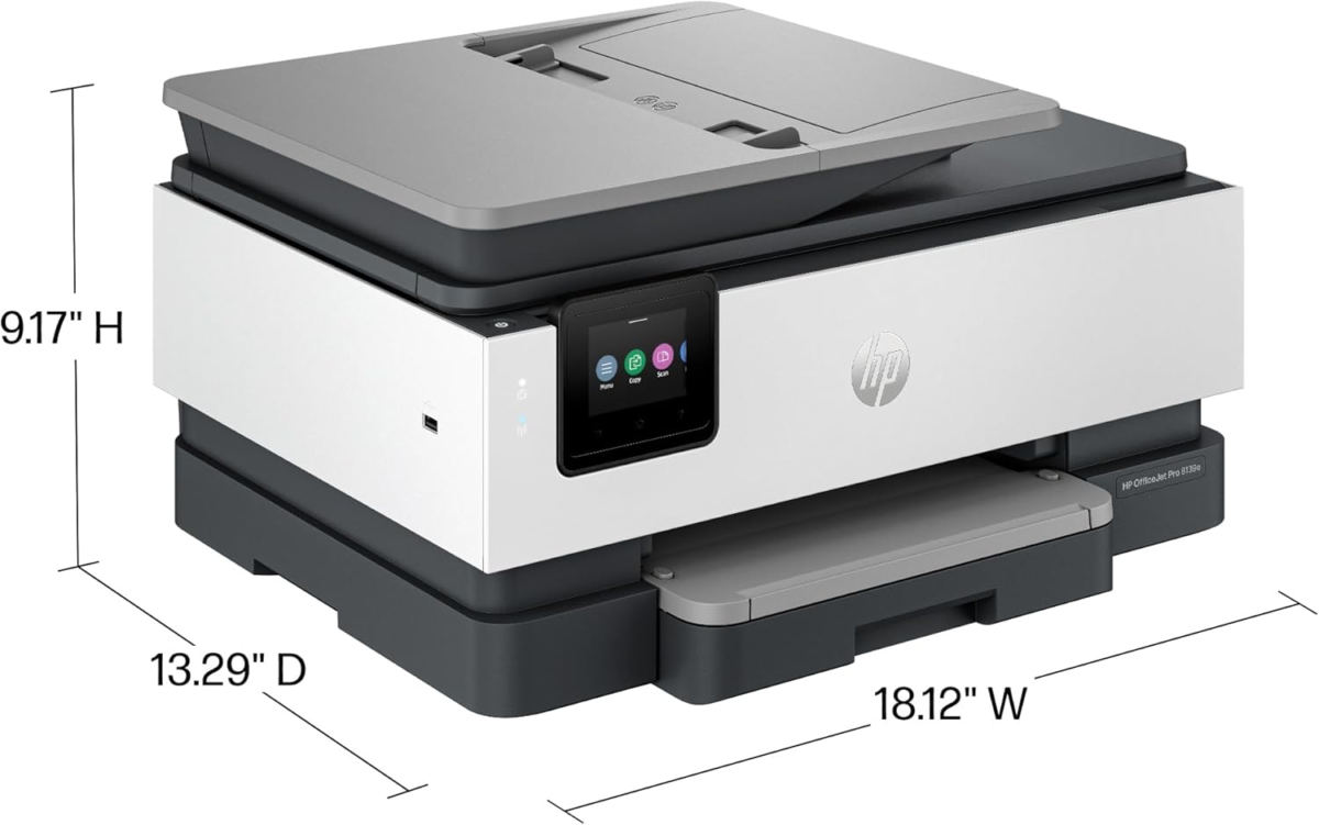 Officejet Pro 8139E Wireless All-In-One Color Inkjet Printer, Print, Scan, Copy, Fax, ADF, Duplex Printing Best-For-Home Office, 1 Year of Instant Ink Included - Image 7