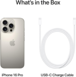 | Apple Iphone 16 Pro (256 GB) - Natural Titanium [Locked]. Requires Unlimited Plan. Apple Intelligence. - Image 8