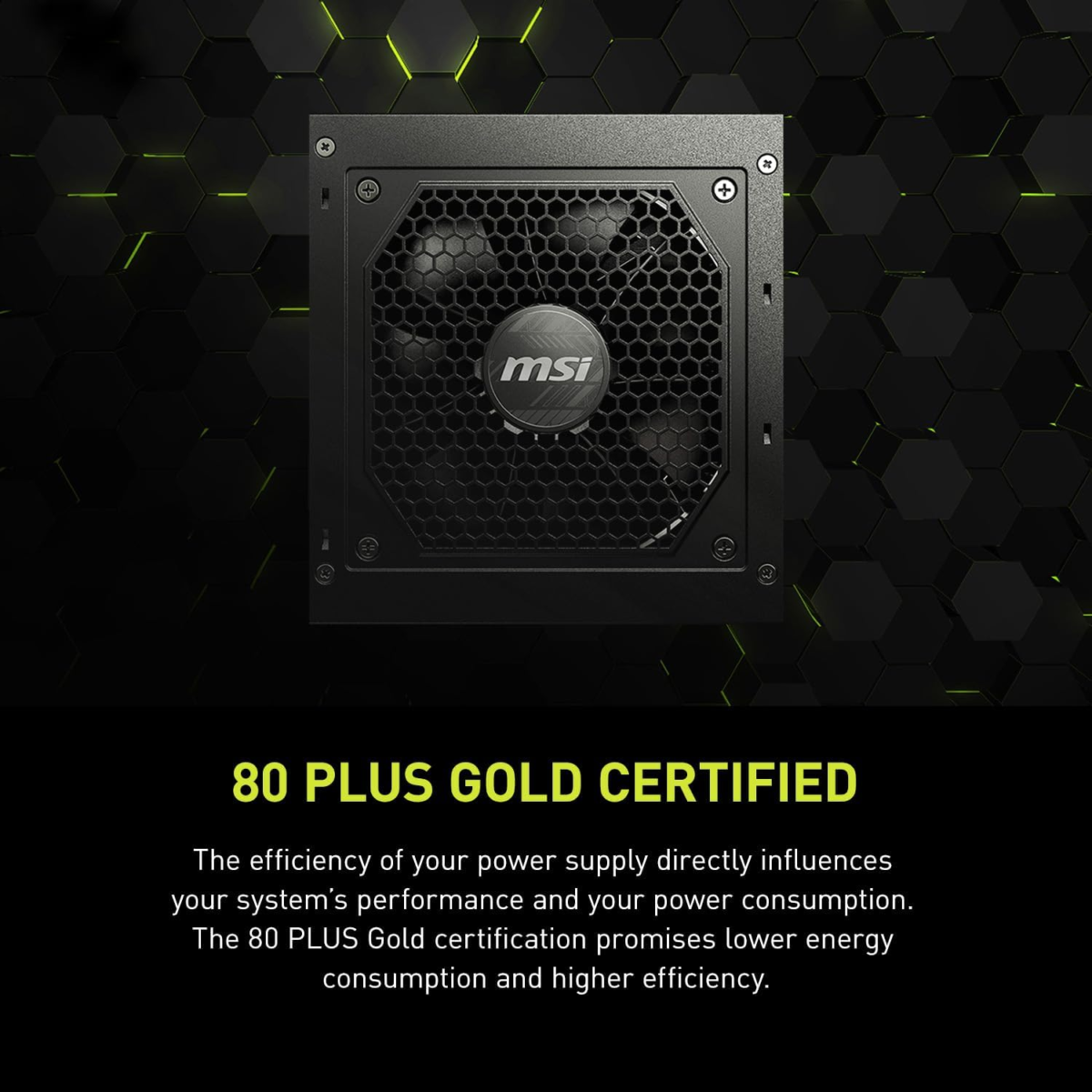 MAG A850GL PCIE 5 & ATX 3.0 Gaming Power Supply - Full Modular - 80 plus Gold Certified 850W - Compact Size - ATX PSU - 10 Year Warranty - Image 7