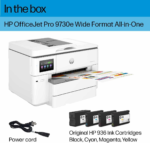 Officejet Pro 9730E Wide Format Wireless All-In-One Color Inkjet Printer, Print, Scan, Copy, ADF, Duplex Printing Best-For-Office, 3 Months of Ink Included (537P6A) - Image 6