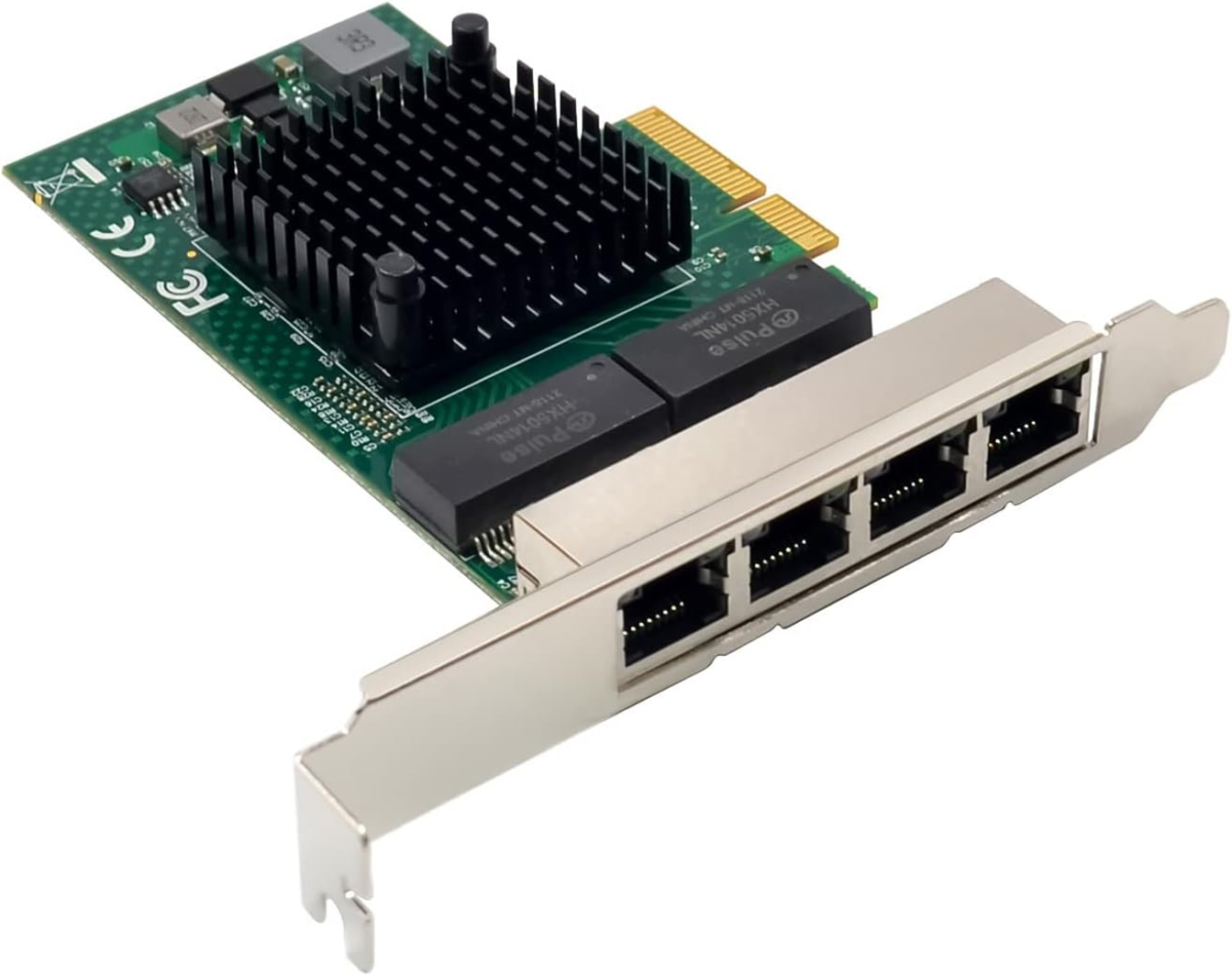 Quad-Port Pcie Gigabit Ethernet Server Adapter with Netxtreme® BCM5719 Chipset PCI Express 1000M Network LAN Card for Windows Server Linux Ubuntu Vmware (BCM5719-4P) - Image 3