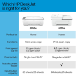 Deskjet 4255E Wireless All-In-One Color Inkjet Printer, Scanner, Copier, Best-For-Home, 3 Months of Ink Included (588S6A) - Image 9