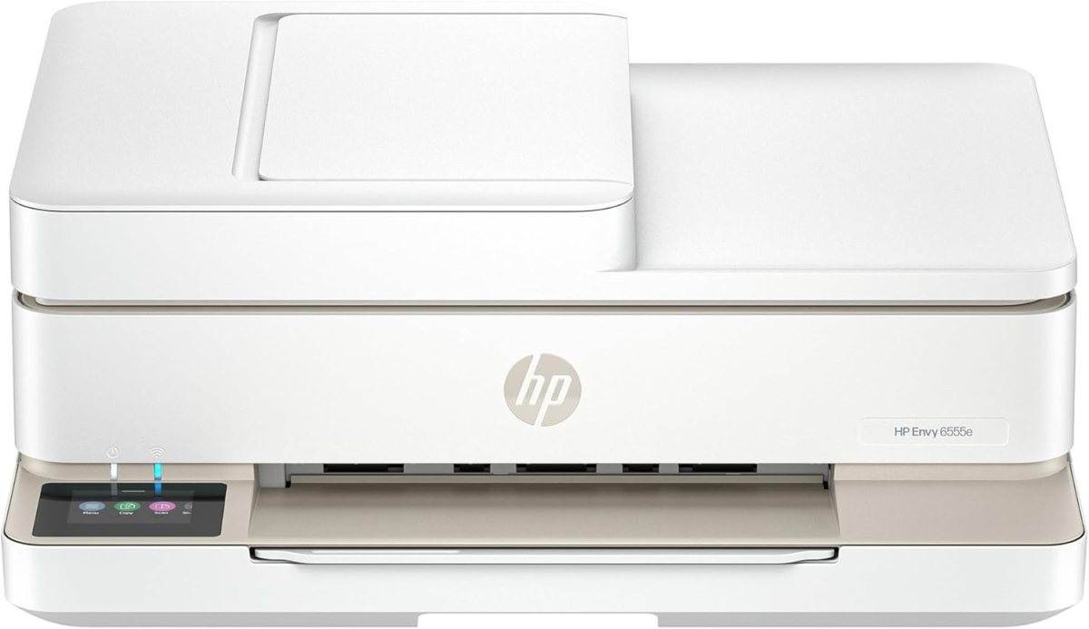 Envy 6555E Wireless All-In-One Color Inkjet Printer, Print, Scan, Copy, Duplex Printing Best-For-Home, 3 Months of Ink Included (714N5A) - Image 1