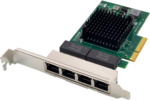 Quad-Port Pcie Gigabit Ethernet Server Adapter with Netxtreme® BCM5719 Chipset PCI Express 1000M Network LAN Card for Windows Server Linux Ubuntu Vmware (BCM5719-4P) - Image 2