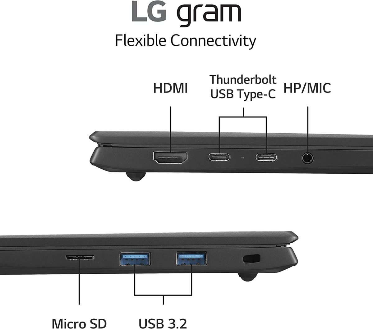 Gram 16” Lightweight Laptop, Intel 13Th Gen Core I7 Evo Platform, Windows 11 Home, 32GB RAM, 2TB SSD, Black - Image 8