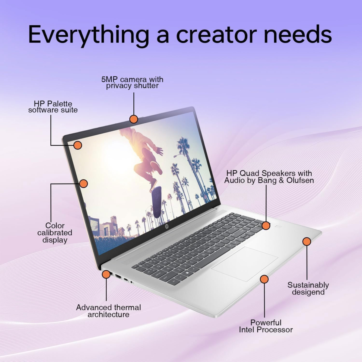 Essential Laptop, 17.3" FHD Display, Intel Core I5-1334U, 32GB RAM, 2TB Pcie M.2 SSD, Wi-Fi 6, Webcam, Backlit Keyboard, Windows 11 Home, Silver - Image 4