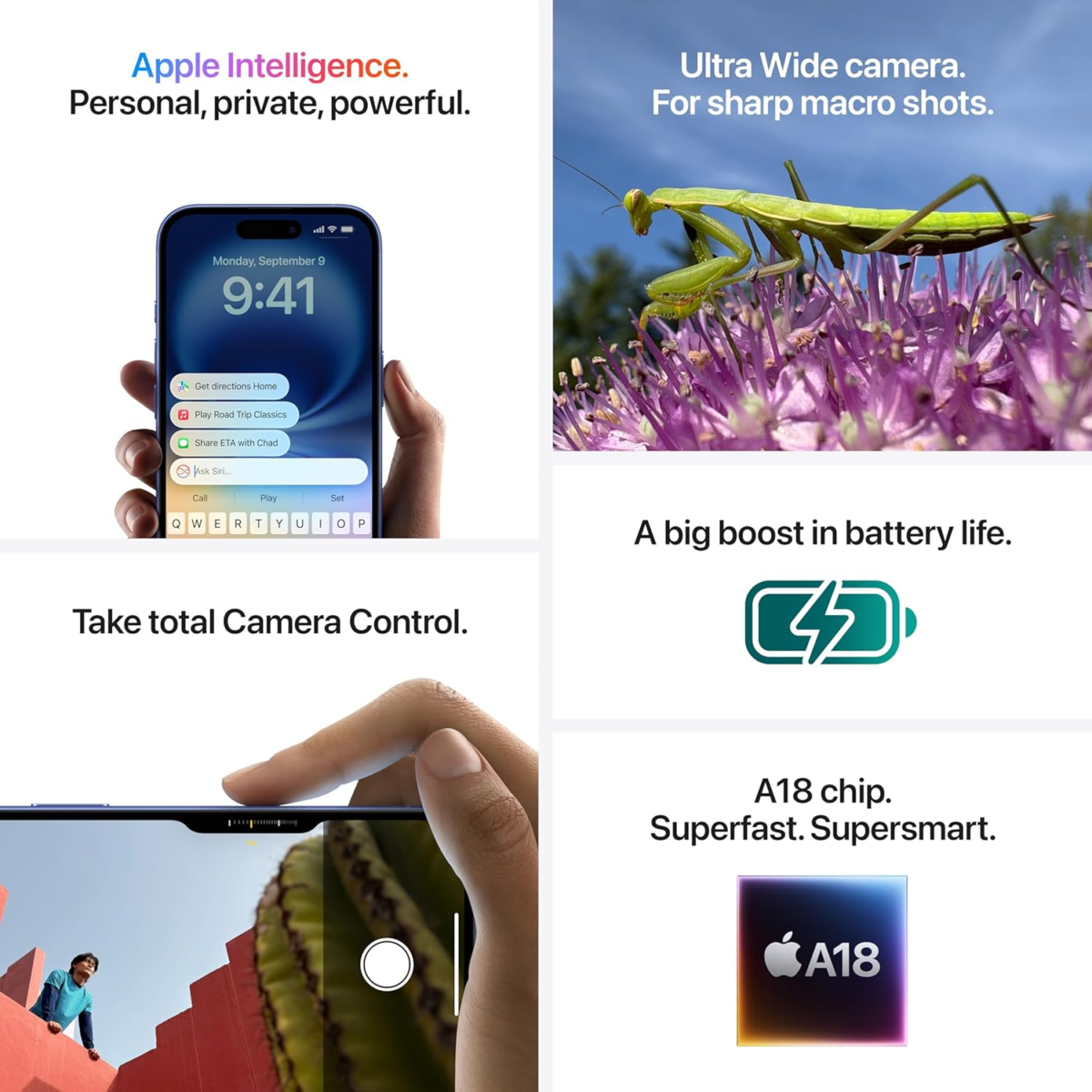 | Apple Iphone 16 (128 GB) - Ultramarine [Locked]. Requires Unlimited Plan. Apple Intelligence. - Image 7